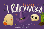 Cute Halloween Clipart Bundle, an Object Graphic by RAHMAT (Thumbnail 1 of 10)