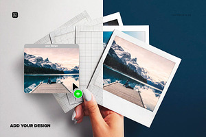 Hand Holding Instant Photo Mockup