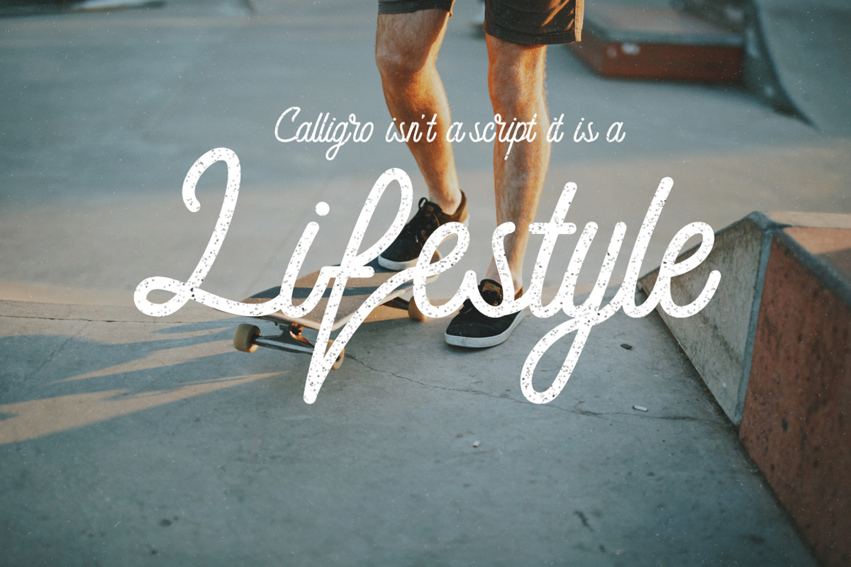 Calligo Monoline Font preview 2
