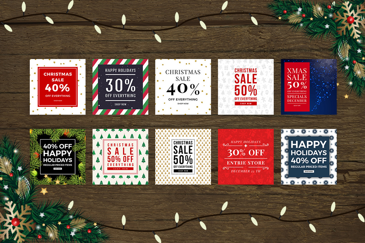 Christmas Social Media Bundle, a Social Media Template by MinimalStudioCo (Photo 12 of 19)