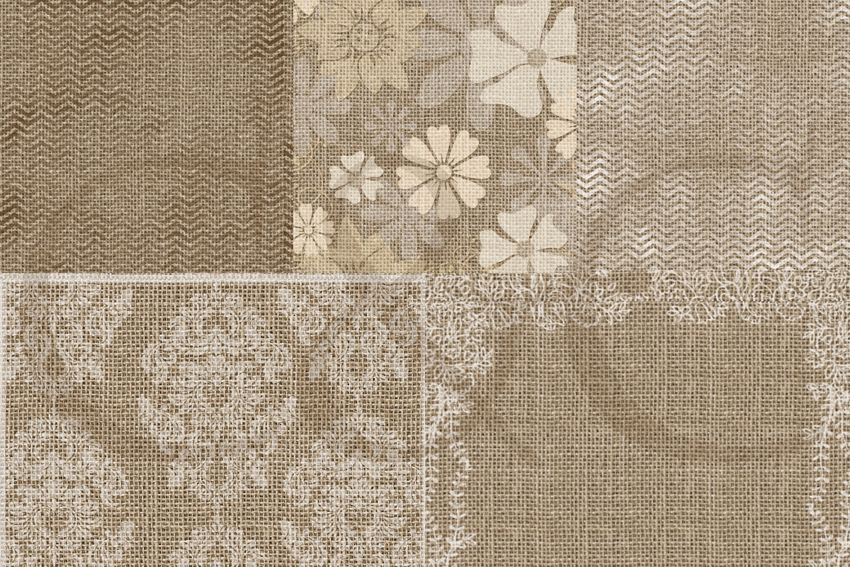 Dressed Up Burlap 18: Digital Paper preview 4