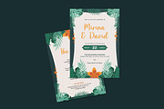 Tropiel Wedding Invitation Template, an Invitation Template by iDoodle Studio (Thumbnail 2 of 4)