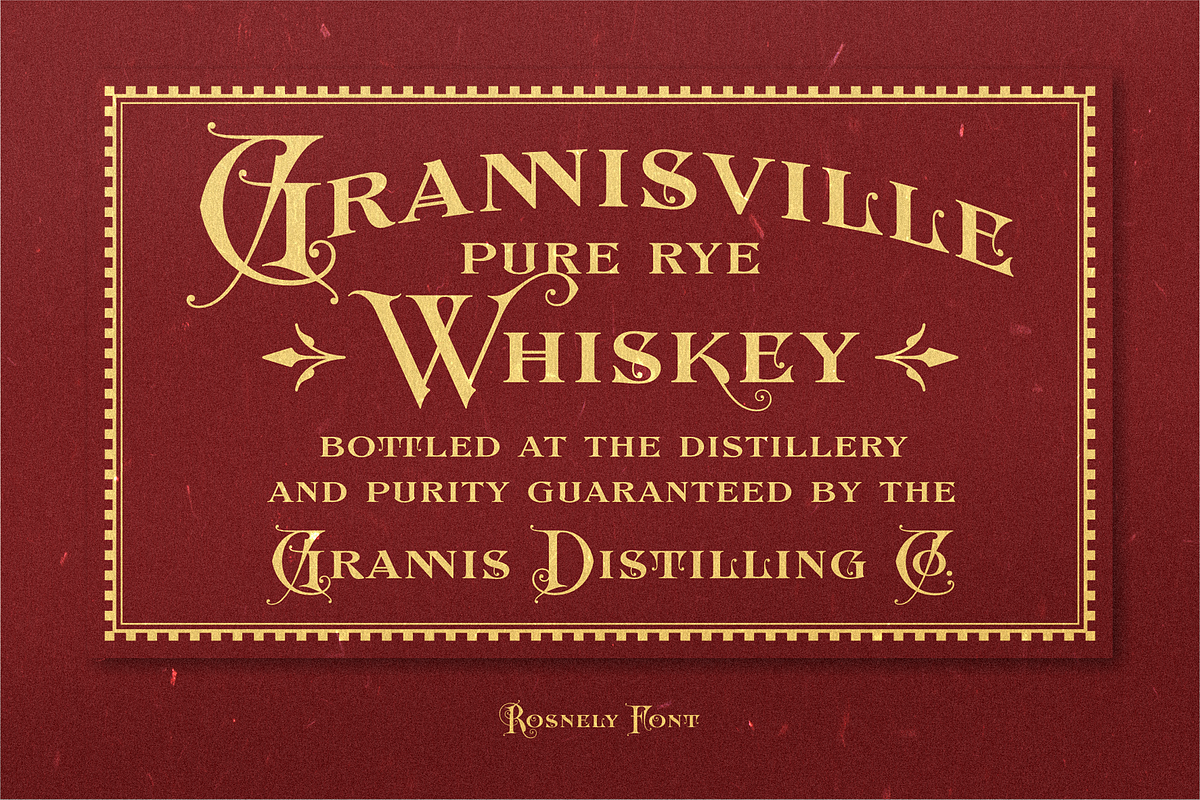 AM Rosnely (Disc 20%), a Serif Font by Akarmati (Photo 8 of 10)