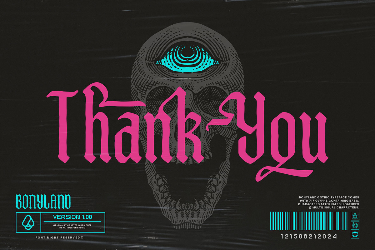 Bonyland Blackletter Font, a Blackletter Font by alit design (Photo 15 of 15)
