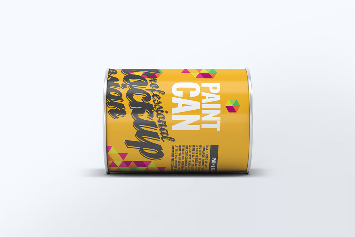 Paint Can Mockup, an Advertising Mockup by Hubzway (Photo 4 of 8)