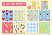 Summer Sweets Clipart & Patterns, a Food Illustration by The Audacious Brush (Thumbnail 4 of 11)