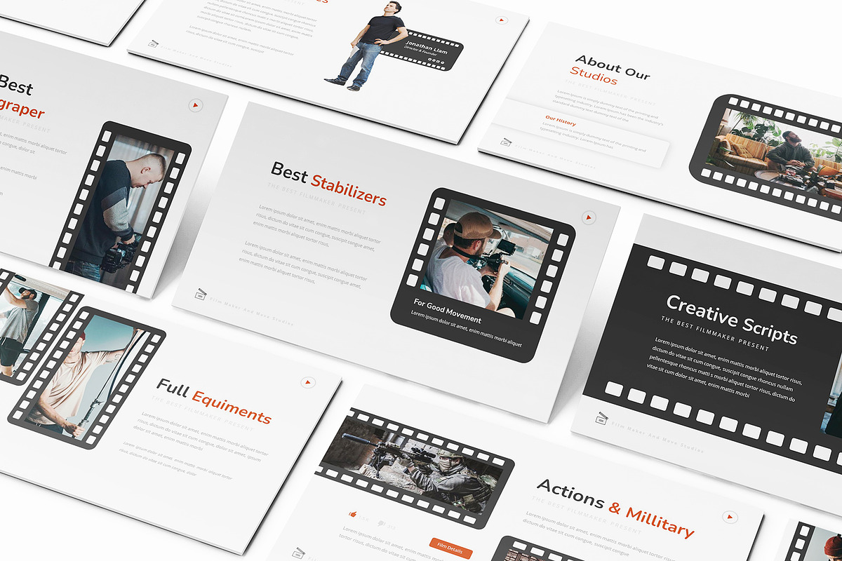 Move Studios Powerpoint Template, a Presentation Template by Formatika Studio (Photo 3 of 10)