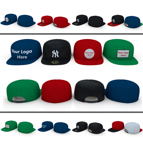 Baseball Caps, a Textures & Material 3D Model by 3DTreatment