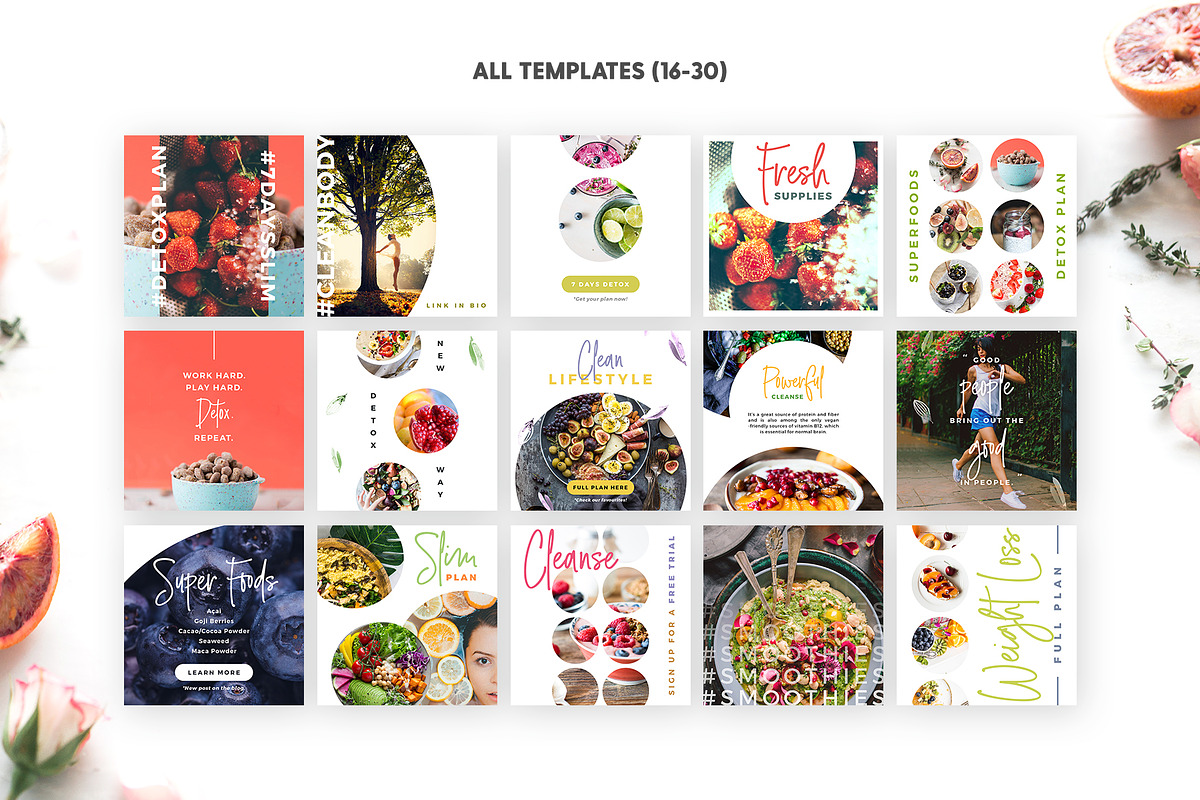 SALE 2in1 Detox Week Edition, a Social Media Template by The Wedding Shop (Photo 12 of 13)