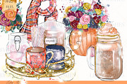 Cosy Fall Autumn Clipart, an Illustration by Libby Wishes (Thumbnail 5 of 8)
