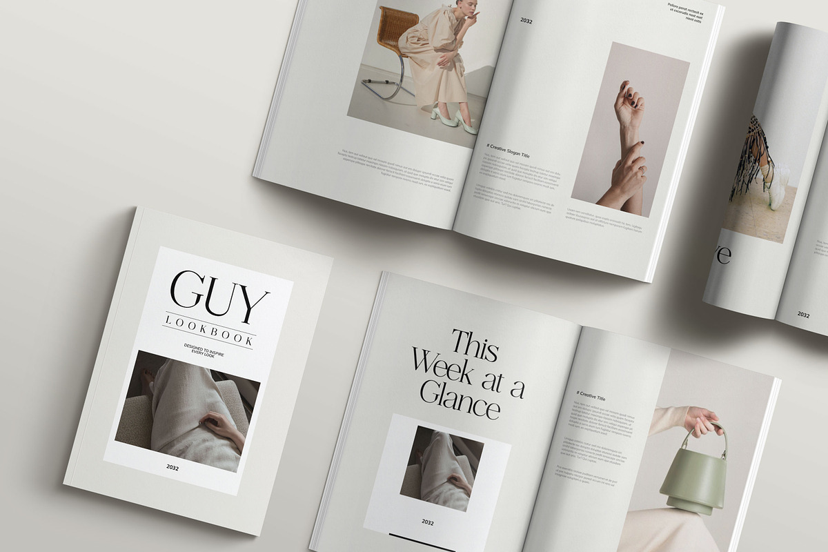 GUY Editorial Lookbook Template, a Magazine Template by GoldenPixelStudio (Photo 2 of 10)