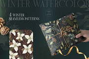 WINTER FLORALS watercolor set, a Decorative Illustration by Yuliia Lashevska (Thumbnail 7 of 10)