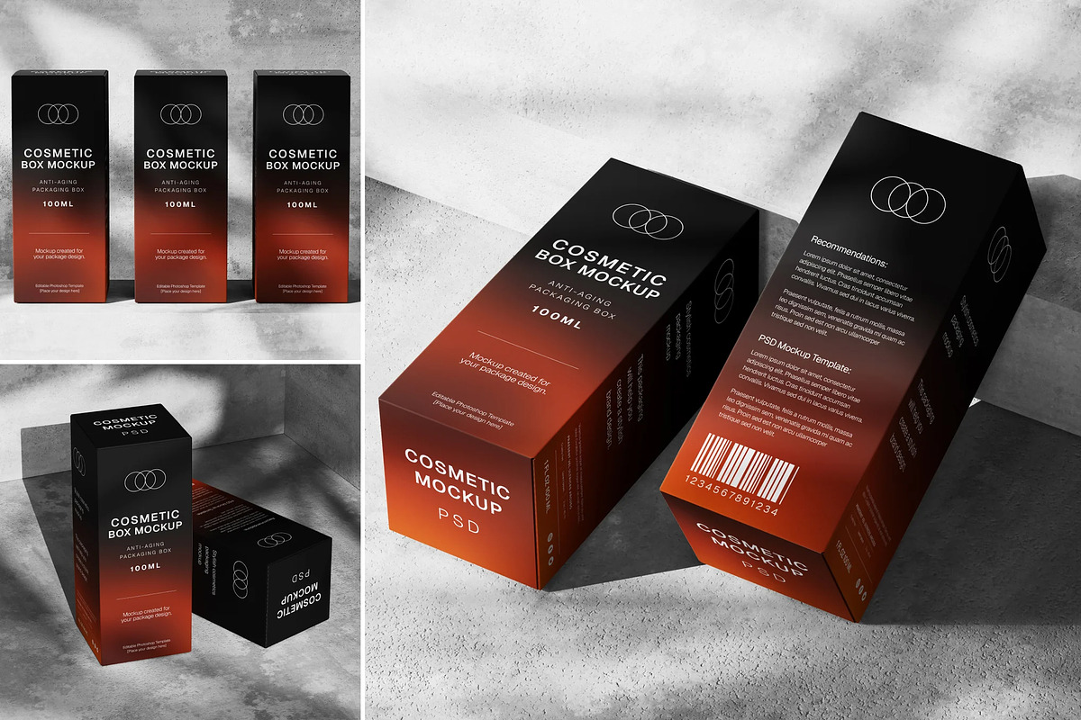 Cosmetic Packaging Box Mockup, a Packaging Mockup by Brand Earth (Photo 1 of 4)
