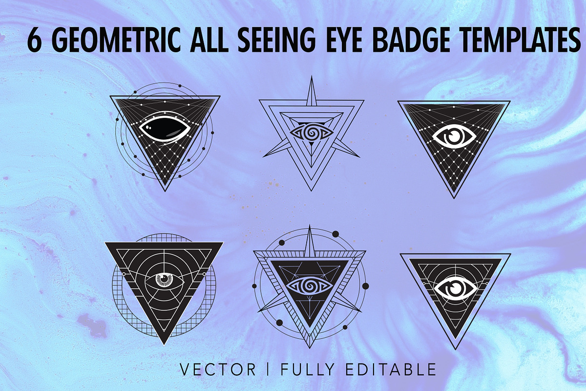Geometric All Seeing Eye, an Icon by Aurum Creative (Photo 2 of 2)