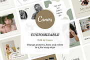 Instagram Post Templates for Canva., a Social Media Template by Sentimental postman (Thumbnail 2 of 9)