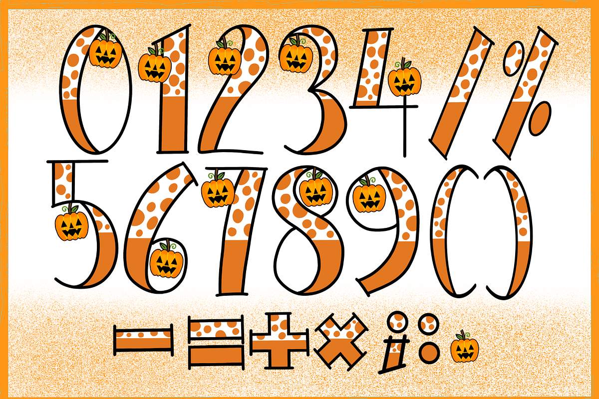 Spooky Pumpkin-PNG fonts, a Handwritten Font by It me digital art (Photo 6 of 7)