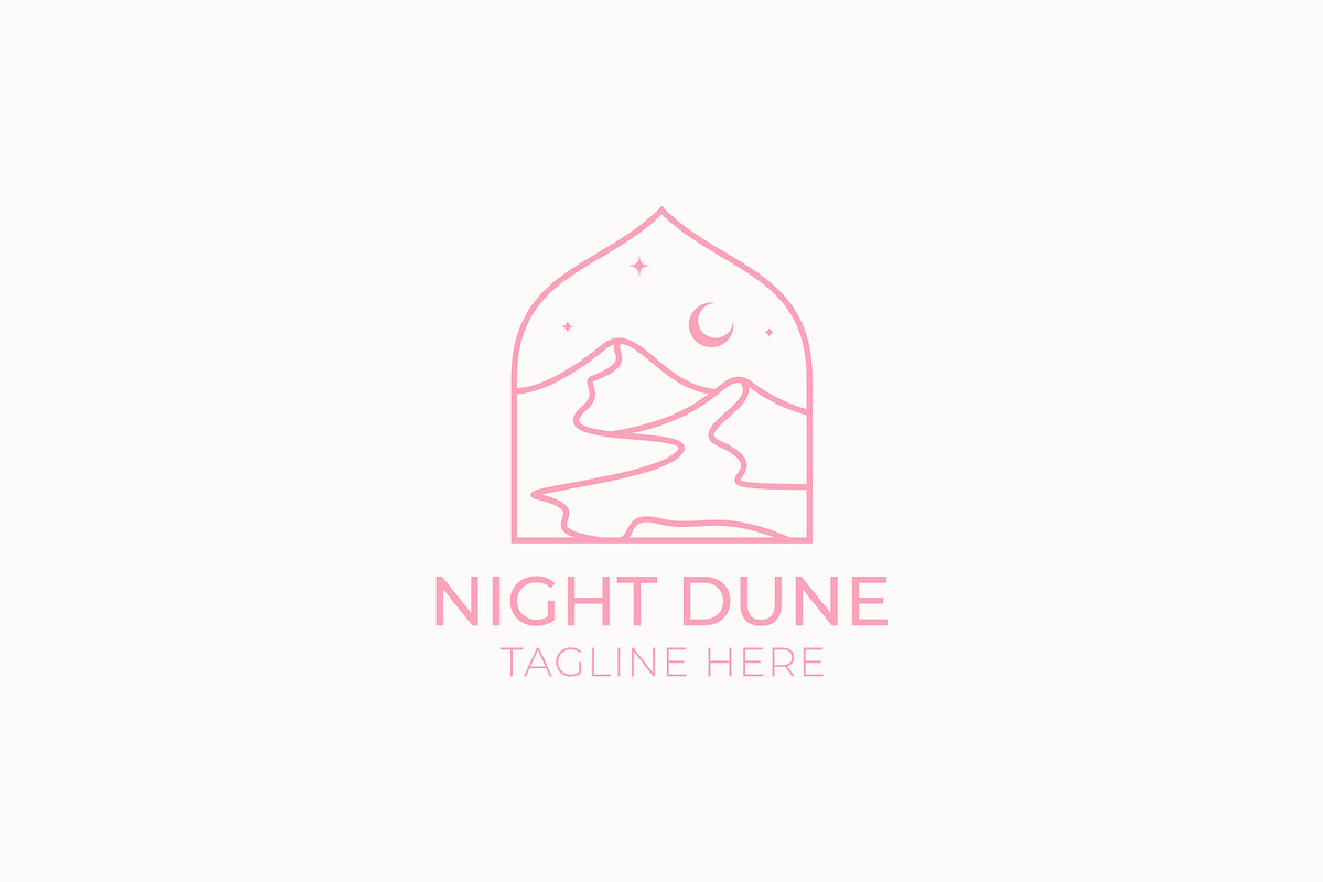 Abstract Logo Night Dune Desert, a Branding & Logo Template by Signatoro (Photo 3 of 3)