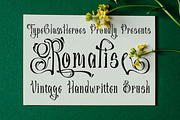 Romalise - Vintage Handwritten Font, a Handwritten Font by TypeClassHeroes (Thumbnail 1 of 10)