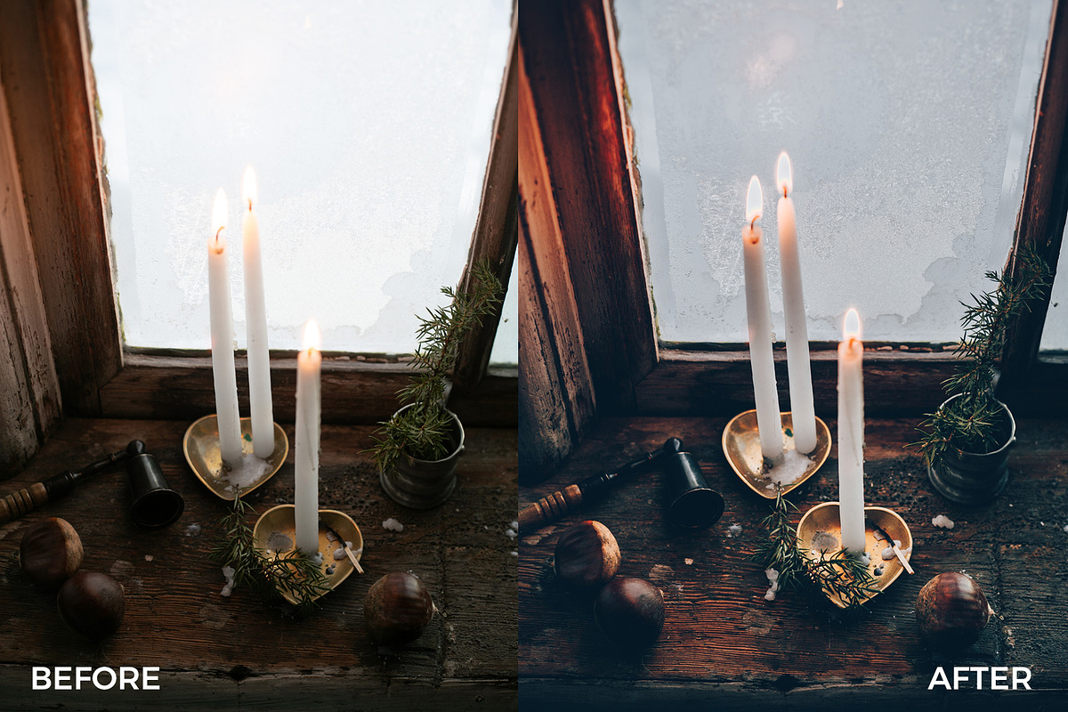 Festive Winter Preset Bundle, an Action Add-On by in between details (Photo 3 of 17)