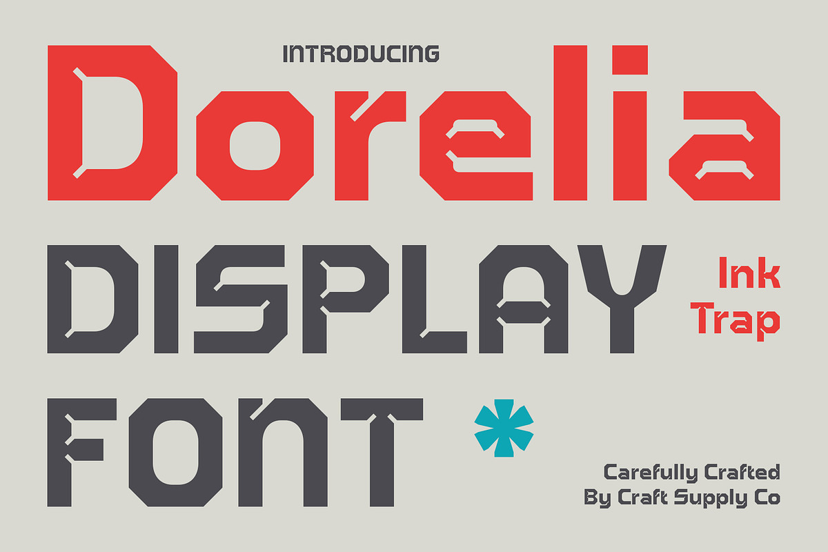 Dorelia – Inktrap Font, a Sans Serif Font by Craft Supply Co. (Photo 1 of 8)