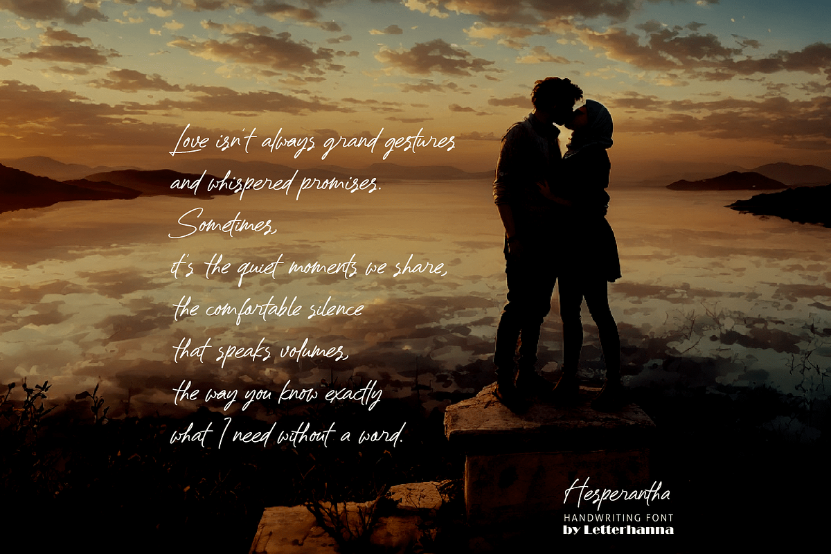 Hesperantha Font, a Handwritten Font by Letterhanna Studio (Photo 7 of 9)