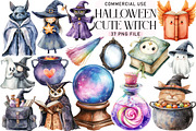 Cute Witch Clipart, an Illustration by Daily.Designs (Thumbnail 1 of 5)