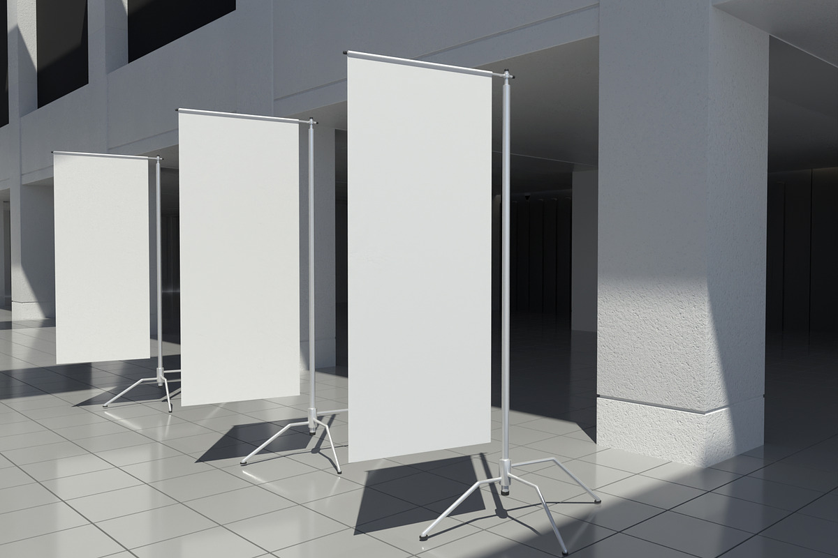 Pull Up Banners Mockup, an Advertising Mockup by Permadi Creative (Photo 4 of 5)