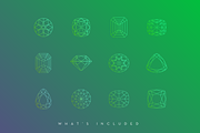 Gemstone and Jewel Wireframes, a Decorative Illustration by digiful (Thumbnail 3 of 3)