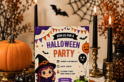Kids Halloween Party Invitation, an Invitation Template by Arslan (Thumbnail 3 of 5)