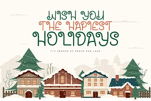 Santa House - Christmas Font