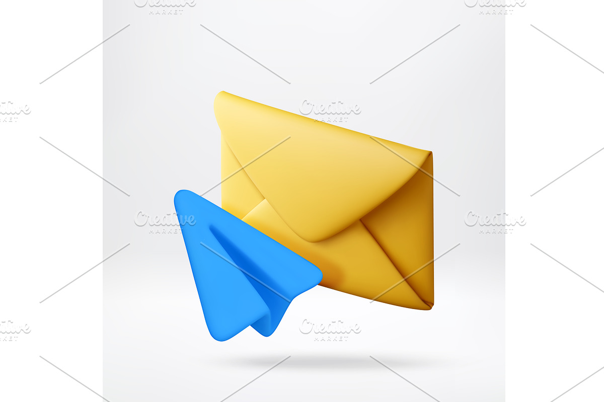 3D Blue paper plane flying from, a Technology Illustration by Abscent