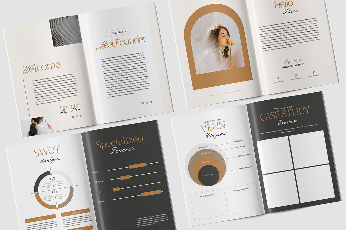 Project Course Creator Template, a Brochure Template by TMint Play (Photo 2 of 8)