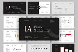 Brand Guideline Presentation, a Presentation Template by MightyDesign