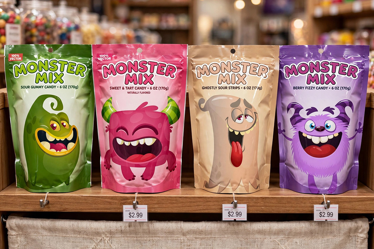 Berry Boos - 6 Cute Monsters, a Decorative Illustration by D R A W K M A N (Photo 4 of 5)