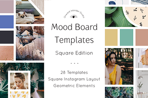 Mood Board Template Square Format