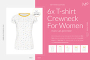6x Women T-shirt Ghost Mock-ups Set, a Books & Magazine Mockup by Apparel_Mockups (Thumbnail 4 of 22)