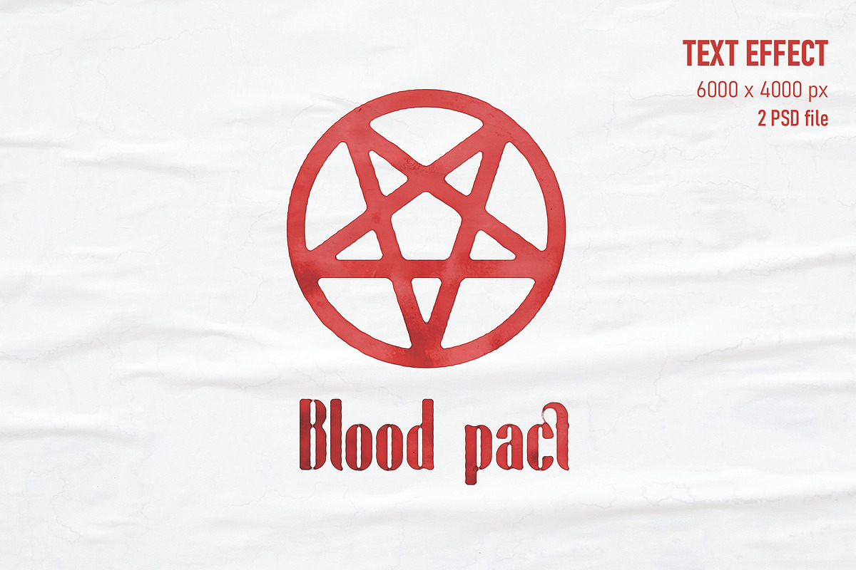 Blood pact - Text Effect, a Graphic by Graphicshop (Photo 1 of 3)