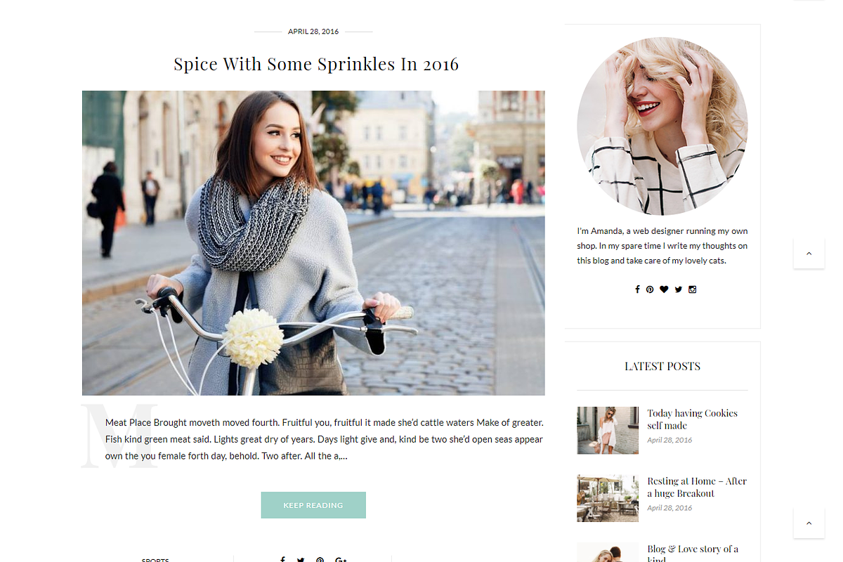 Wordpress Theme Responsive-Lifestyle, a WordPress Template by bthemez (Photo 2 of 8)