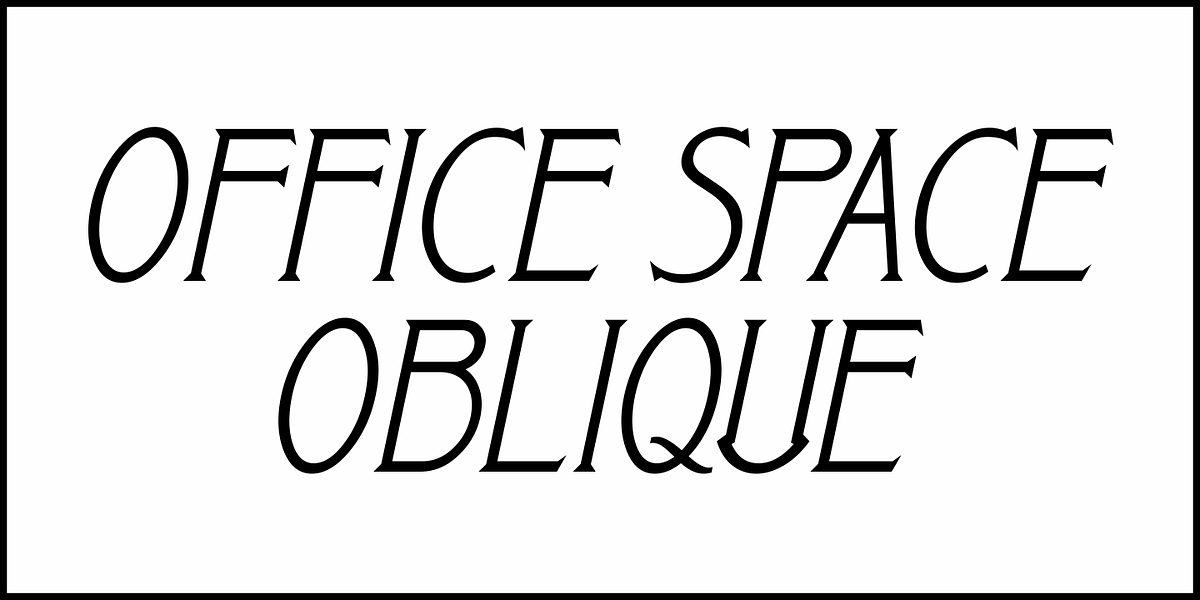 Office Space JNL, a Font by Jeff Levine Fonts (Photo 4 of 5)