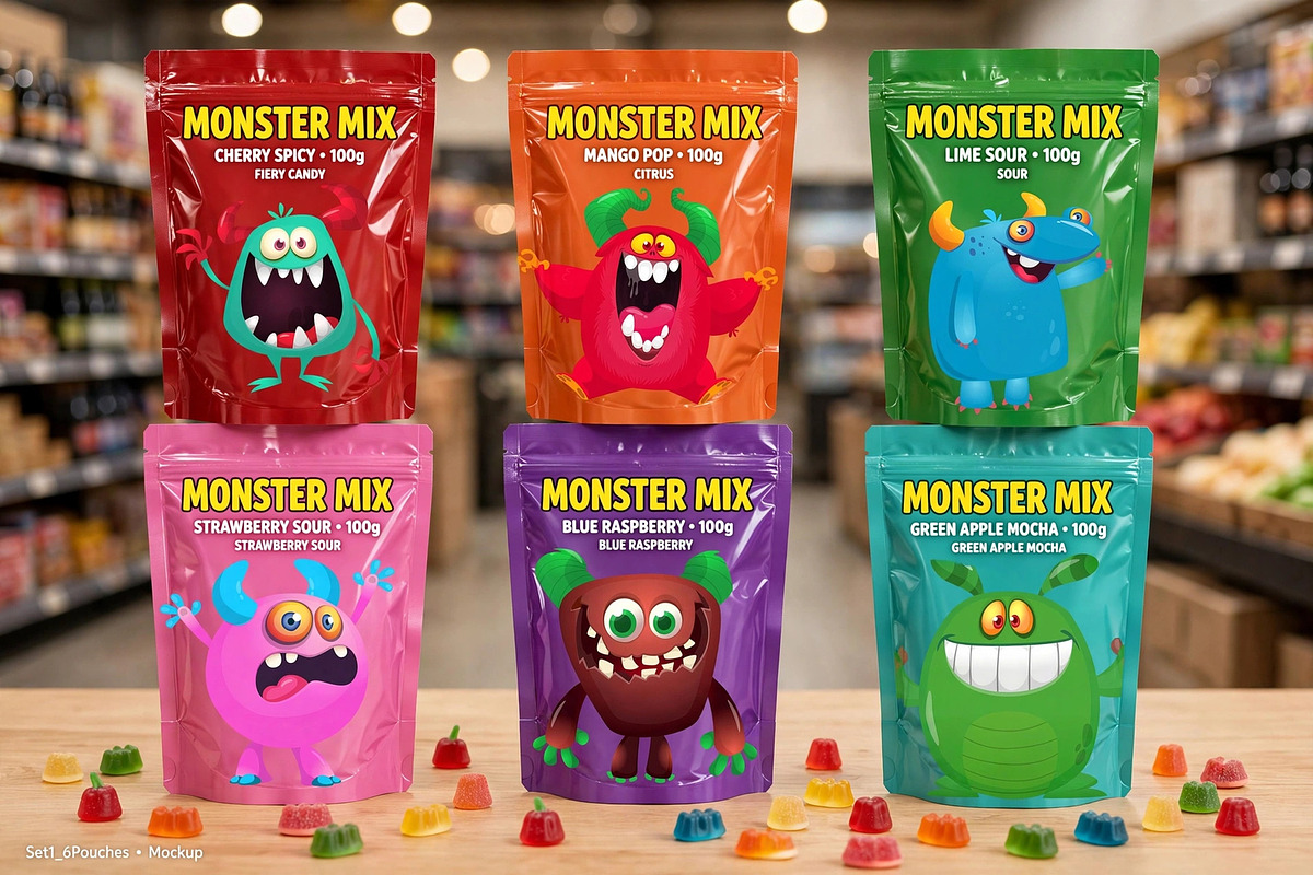 Cosmic Cuddlers - 6 Cute Monsters, a Seasonal Illustration by D R A W K M A N (Photo 2 of 5)