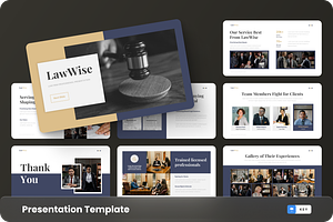 LawWise - Law Firm Keynote Template, a Presentation Template by GraphauseProject
