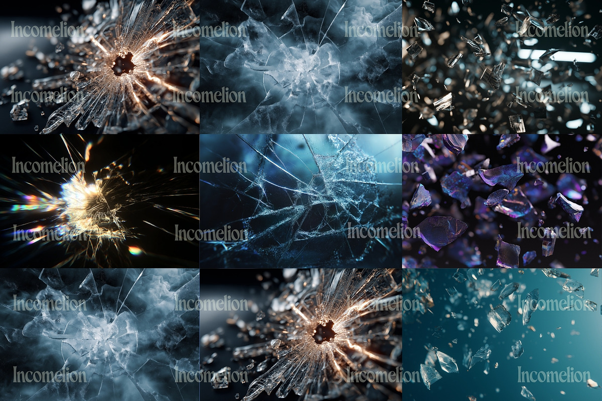 60 Shattered Shards Backgrounds, a Wallpaper Graphic by Incomelion (Photo 10 of 11)
