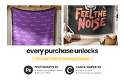Woven Blanket Mockup Hang on Wall, an Apparel Mockup by Mockups Studio (Thumbnail 6 of 9)