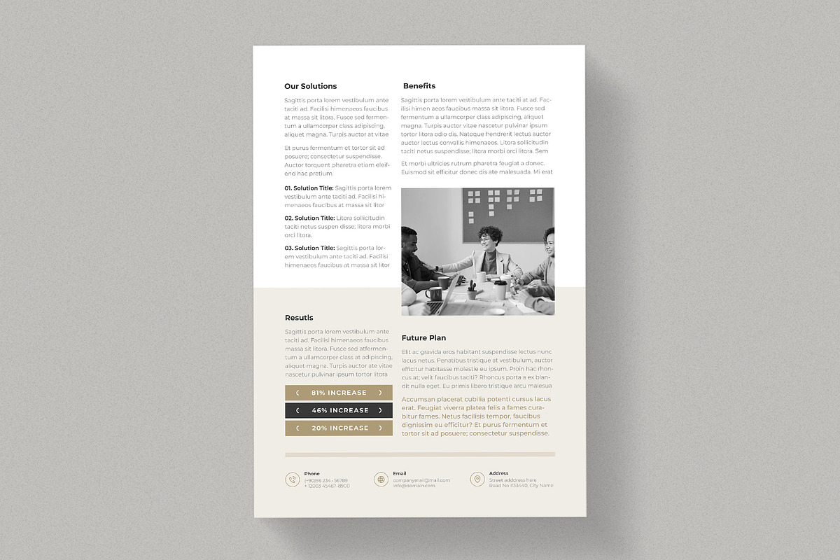 Case Study Flyer | Word & InDesign preview 3