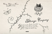 Strange Company Halloween Line Art, a Decorative Illustration by Purple (Thumbnail 4 of 14)