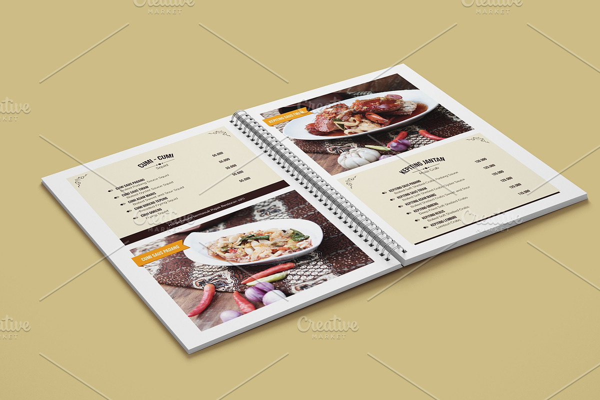 Vintage Restaurant Menu Template, a Magazine Template by Ted-sign (Photo 3 of 10)