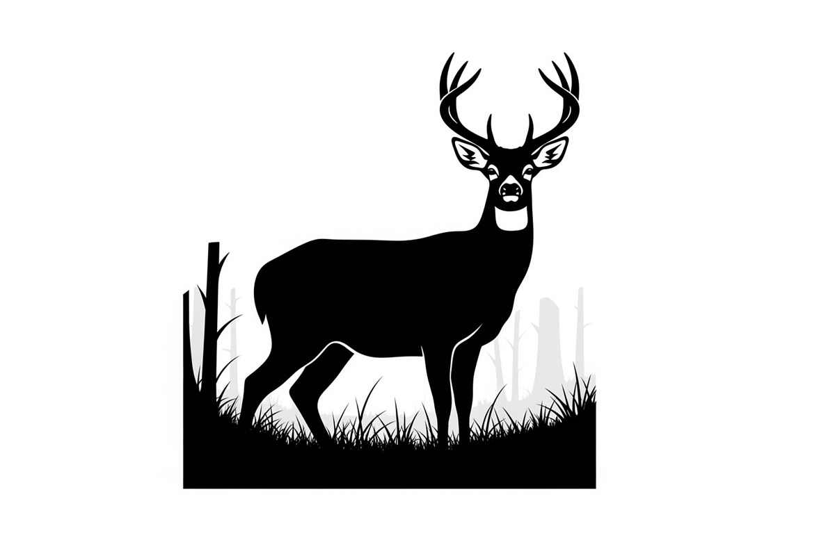 Majestic Deer & Stag Silhouette Bund, an Illustration by jahid234 (Photo 25 of 41)