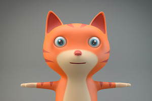 Cartoon Cat, an Animal 3D Model by XYZ Space