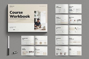 Course Creator Workbook Template, a Magazine Template by E-Type
