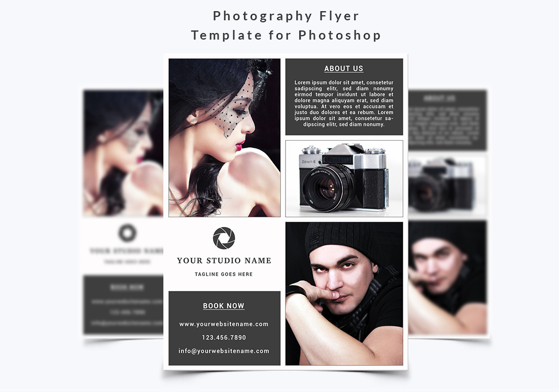 Photography Flyer Template, a Flyer Template by NM-Design-Studio